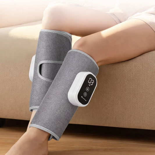 Masseur de Mollet à Compression d’Air Sans Fil avec Chaleur Réglable – 3 Modes